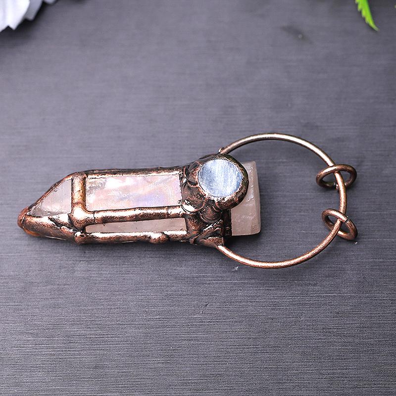 3" Rose Quartz with Kyanite Pendant for Jewelry DIY Crystal wholesale suppliers