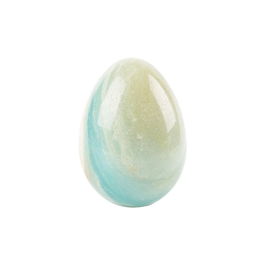 2" Sky Blue Stone Carving Egg Shape Crystal Palm Stone Crystal wholesale suppliers