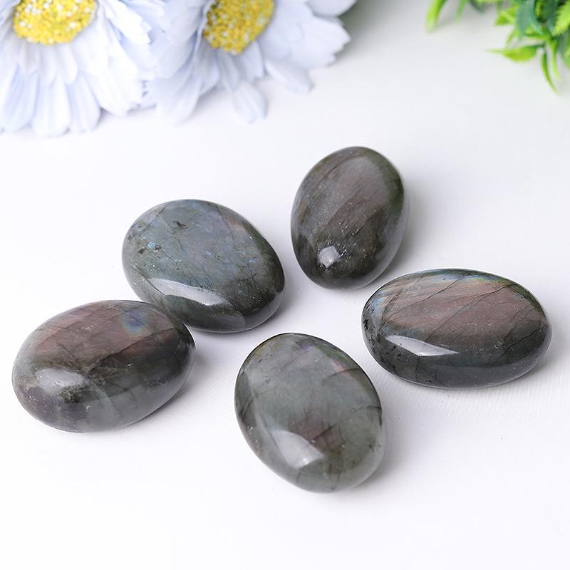 1.5"-2.0" Labradorite Tumbles Palm stones Crystal wholesale suppliers