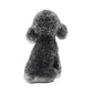 Resin Dog Figurines with Black Obsidian Gravel Toy Poodle for Kids Gifts