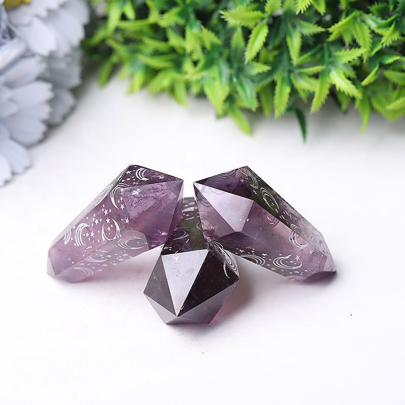 2.5" Amethyst Double Terminated Point Crystal wholesale suppliers