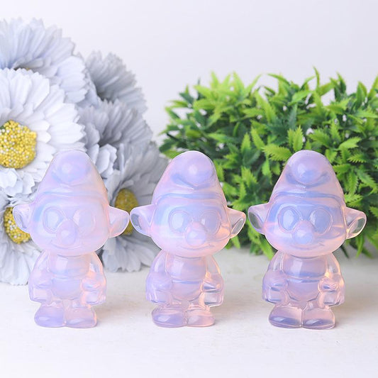 3.18" Pink Opalite Smurfs Crystal Carvings Crystal wholesale suppliers