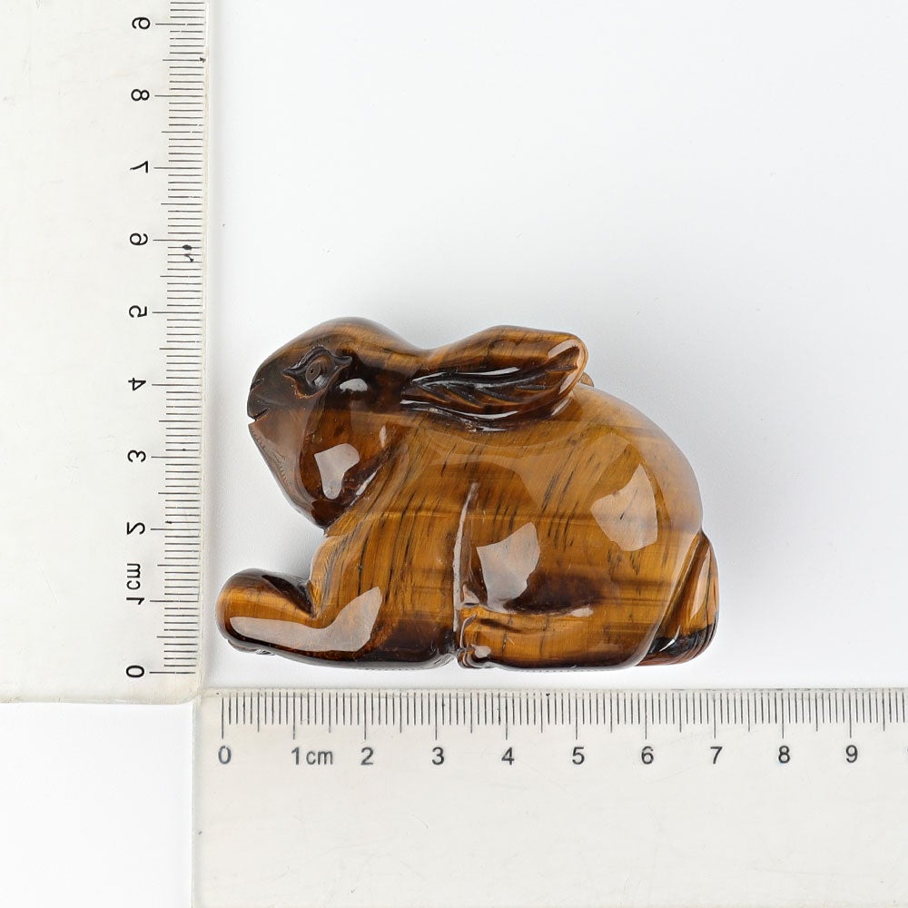 2.4" Tiger's Eye Rabbit Crystal Carving Crystal wholesale suppliers