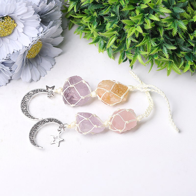 8.0" Citrine Amethyst Raw Stone Crystal Hanging Crystal wholesale suppliers