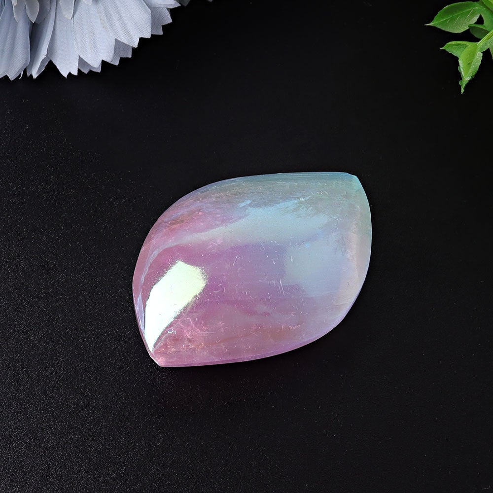 2.6" Selenite Aura Angel Crystal Palm Stone Crystal wholesale suppliers