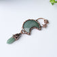3.6" Green Aventurine Moon Design Pendant Crystal wholesale suppliers