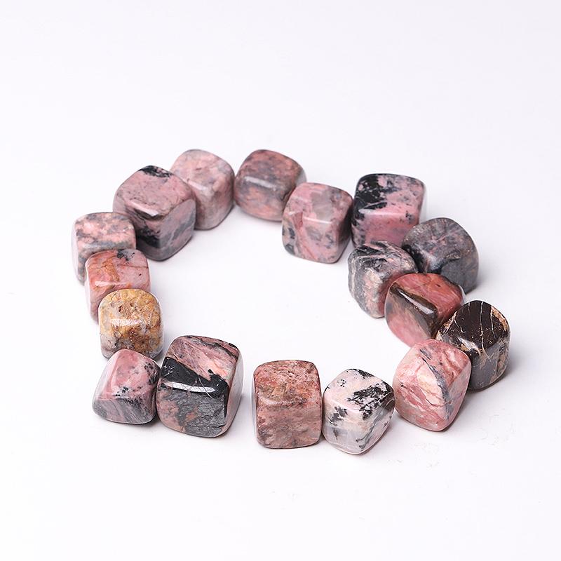 0.1kg 20mm-25mm Rhodonite Cubes Crystal wholesale suppliers