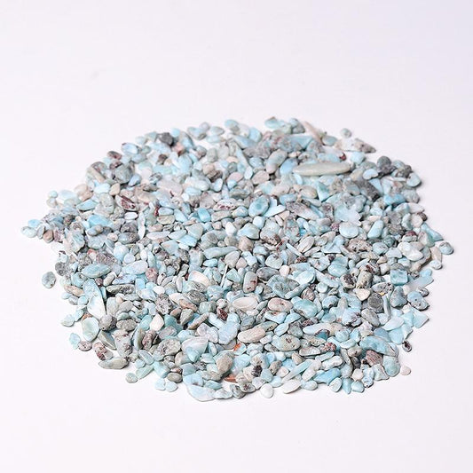 0.1kg 5-7mm Natural Larimar Chips Crystal Chips for Decoration Crystal wholesale suppliers