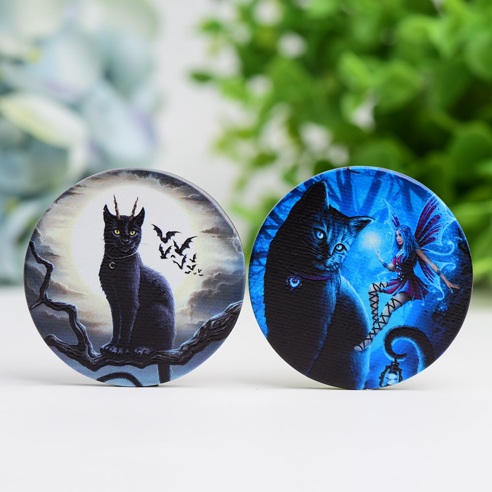 2.1" Agate Slice with Printing