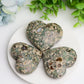 2.3" Rainforest Japer Heart Palm Stone