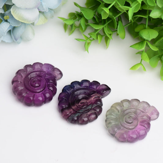 2.0" Fluorite Shell Crystal Carving