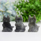 2.3"Labradorite Cat Crystal Carving