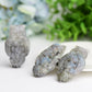 2.1" Labradorite Owl with Skull Dec Crystal Carving