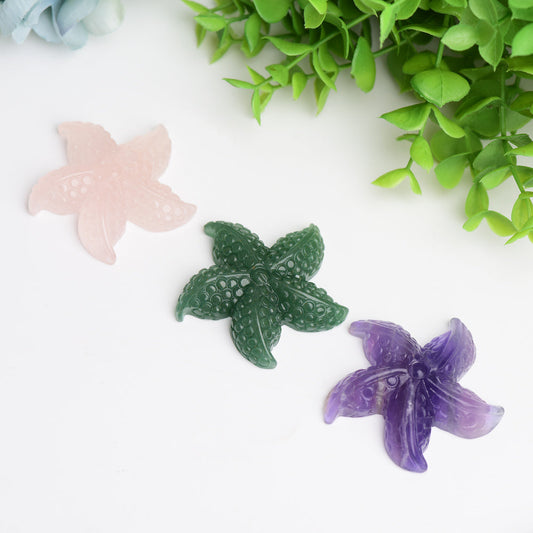 2.0" Sea Star Crystal Carving