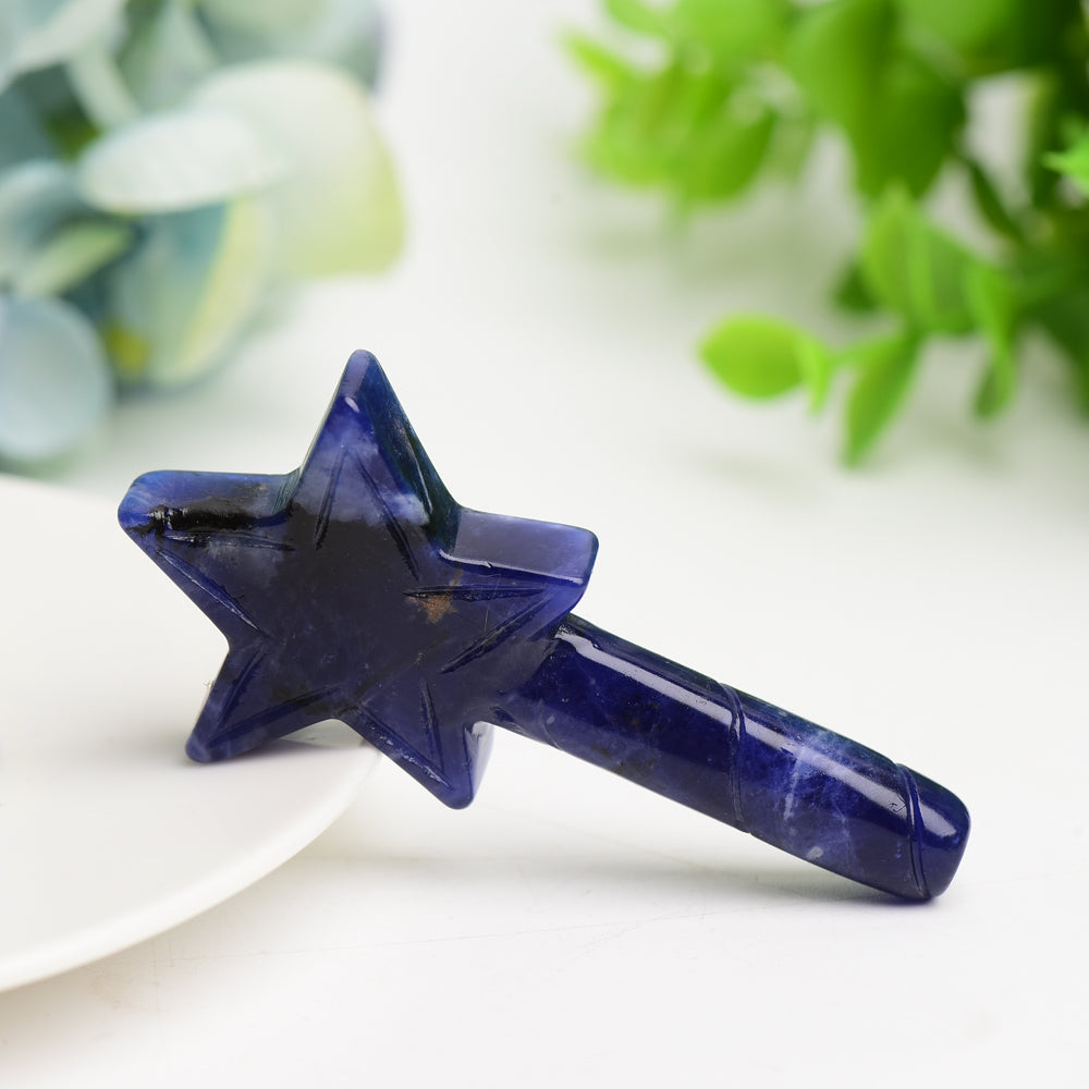 2.7" Star Magic Wand Crystal Carving Bulk Wholesale