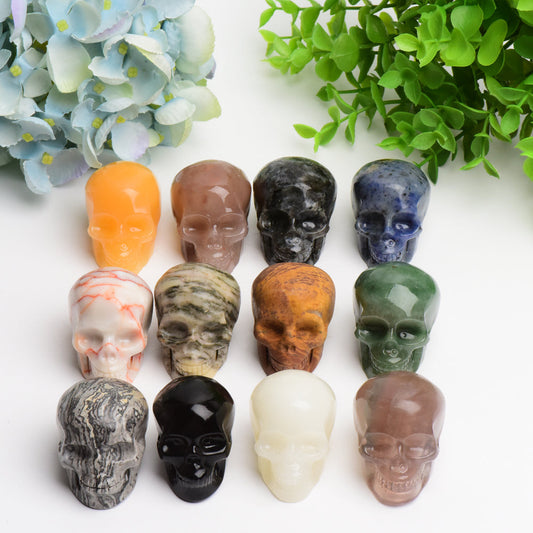 Mixed Crystal Skull Carving for Halloween Bulk Wholesale