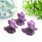 2.7" Purple Lepidolite Zero Dog Bulk Wholesale