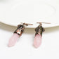 Amethyst Rose Quartz Crystal Earrings Bulk Wholesale