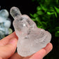 3.2" Clear Quartz Buddha Crystal Carving Bulk Wholesale