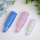2.0"-2.7" Blue Pink Opalite Bullet Crystal Carving