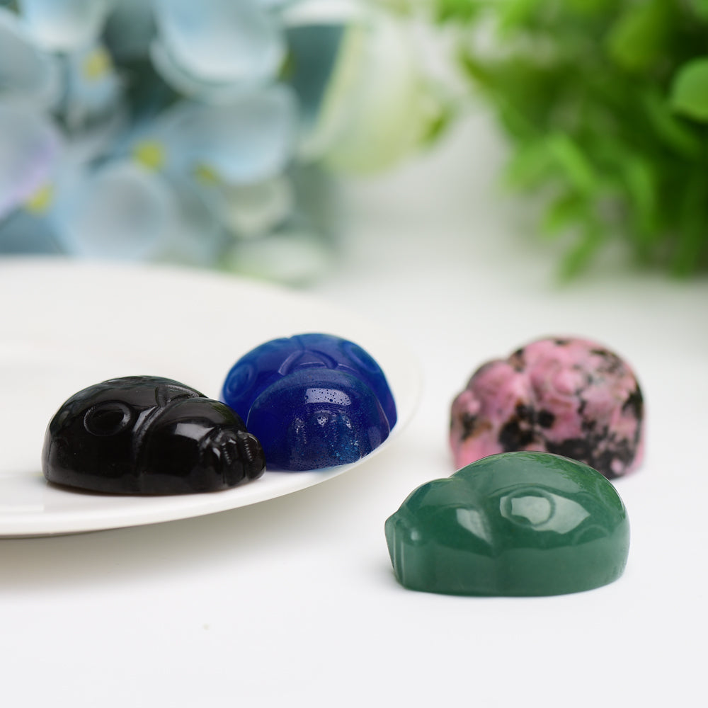 1.3" Ladybug Crystal Carving