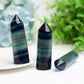 2.5"-3.5" Rainbow Fluorite Crystal Point