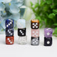 0.5" Mixed Crytsal Dice Crystal Carving