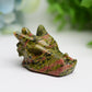 1.8" Mixed Crystal Dragon Head Animal Crystal Carving