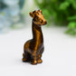 2.4" Mixed Crystal Girraffe Animal Crystal Carving