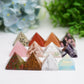 1.1" Mixed Crystal Pyramids Crystal Carving