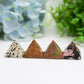 1.1" Mixed Crystal Pyramids Crystal Carving