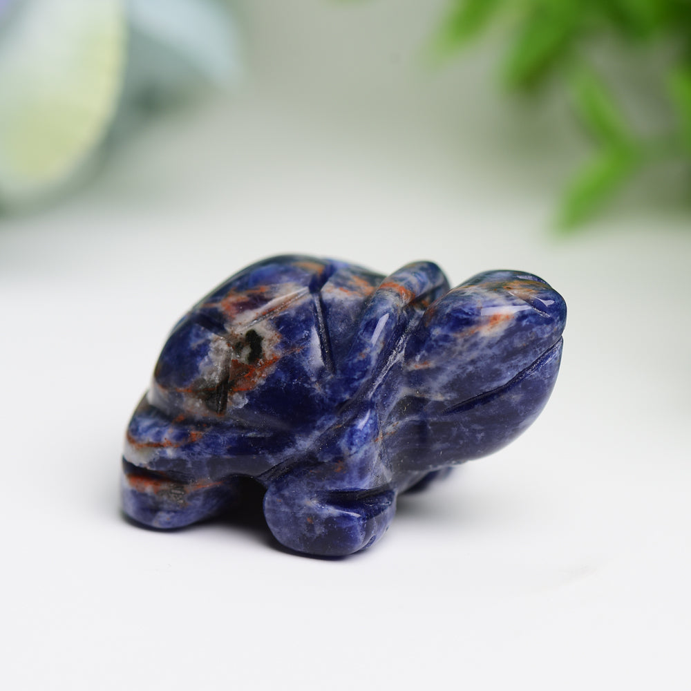 1.4" Mixed Crystal Turtle Animal Crystal Carving