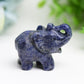 2.0" Mixed Crystal Elephant Animal Crystal Carving