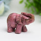 2.0" Mixed Crystal Elephant Animal Crystal Carving