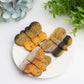 2.5" Bumble Bee Jasper Butterfly Crystal Carving Bulk Wholesale