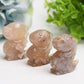 2.0" Flower Agate Dinosaur Crystal Carving BUlk Wholesale