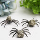 2.0" Metal Spider with Raw Pyrite Stone Decor Free Form for Bulk Wholesale