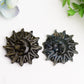 2.0" Labradorite Golden Obsidian Sun& Moon Face Crystal Carving Bulk Wholesale