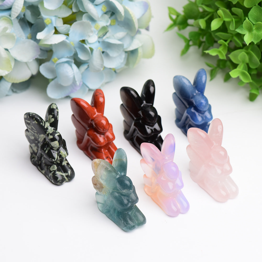 2.0" Mixed Crystal Fairy Crystal Carving
