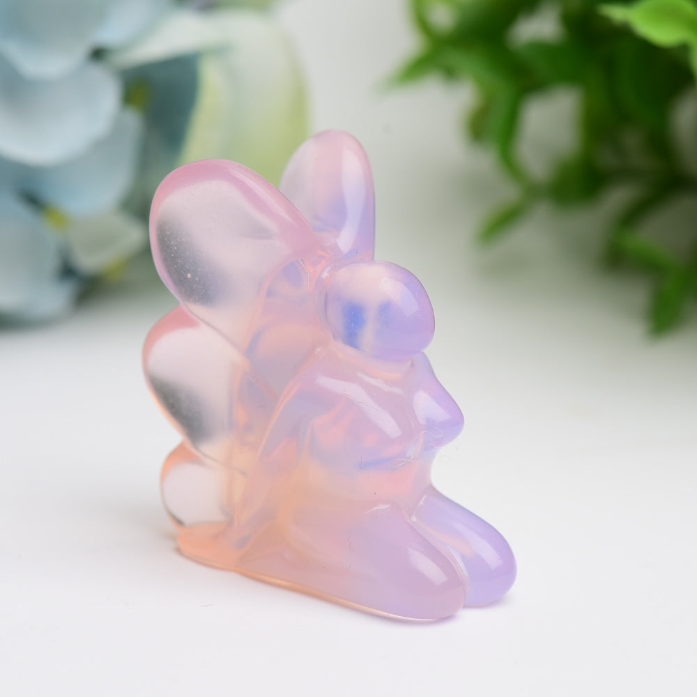 2.0" Mixed Crystal Fairy Crystal Carving