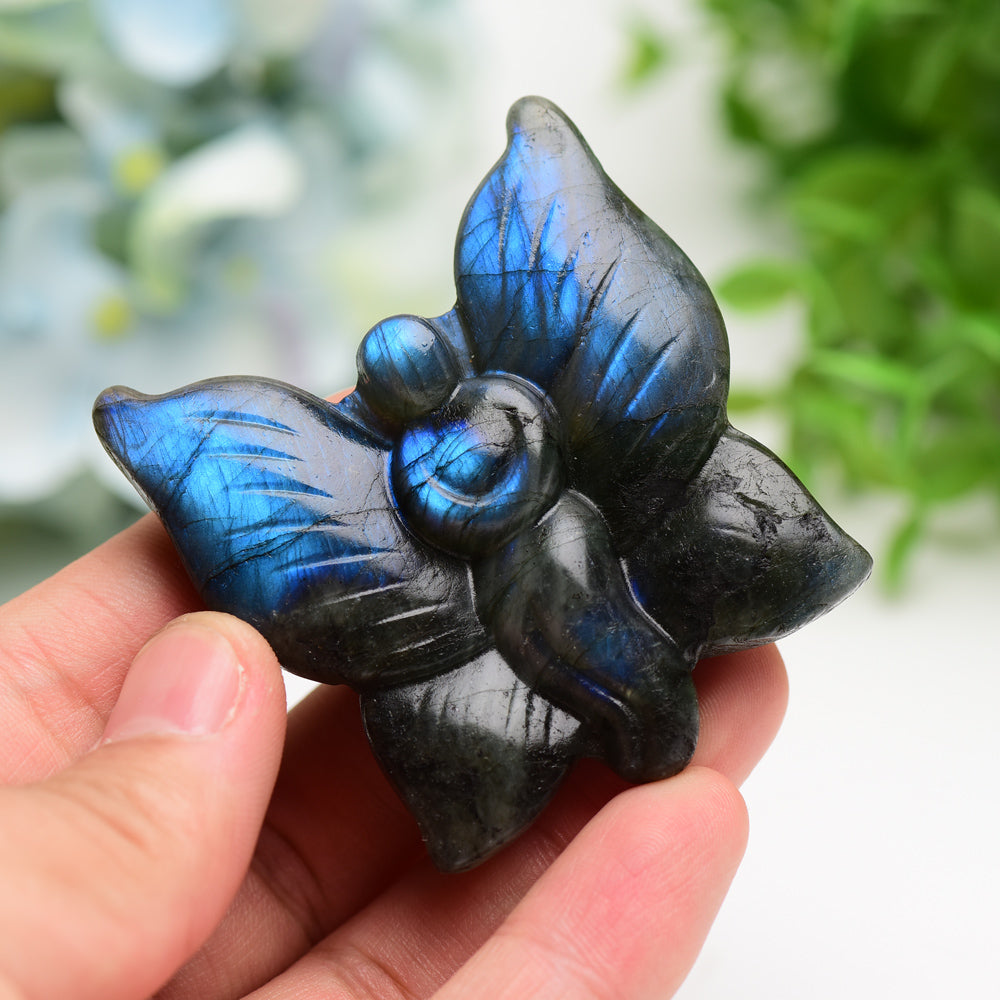 2.3" Labradorite Golden Obsidian Butterfly Fairy Bulk Wholesale