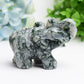 4.0" Mixed Crystal Elephant Animal Crystal Carving