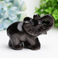 4.0" Mixed Crystal Elephant Animal Crystal Carving