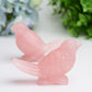 3.5" Rose Quartz Bird Crystal Carving Bulk Wholesale