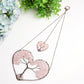 5.5" Heart Shape Chakra Crystal Hanging Ornament Bulk Wholesale