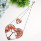 5.5" Heart Shape Chakra Crystal Hanging Ornament Bulk Wholesale