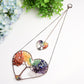 5.5" Heart Shape Chakra Crystal Hanging Ornament Bulk Wholesale