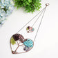 5.5" Heart Shape Chakra Crystal Hanging Ornament Bulk Wholesale