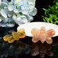 2.1“ Yellow Fluorite Flower Agate Bee Crystal Carving Bulk Wholesale