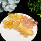 2.1“ Yellow Fluorite Flower Agate Bee Crystal Carving Bulk Wholesale